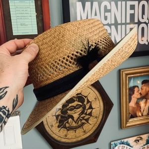 Vintage Straw Fedora